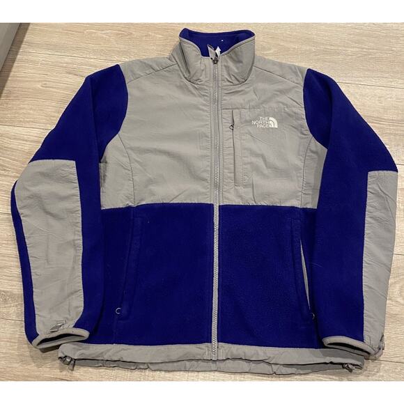 Vintage The North Face Polartec Denali Fleece Jacket Purple Gray Womens Medium - Picture 1 of 10